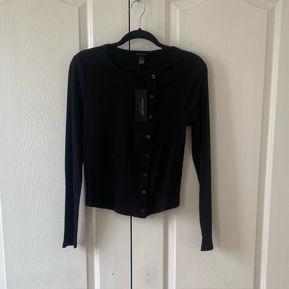 Another Story Ribbed Cardigan
